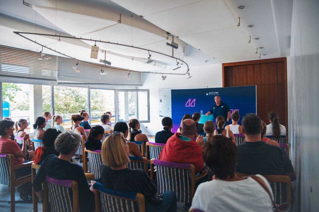 Workshop with college tennis coach
