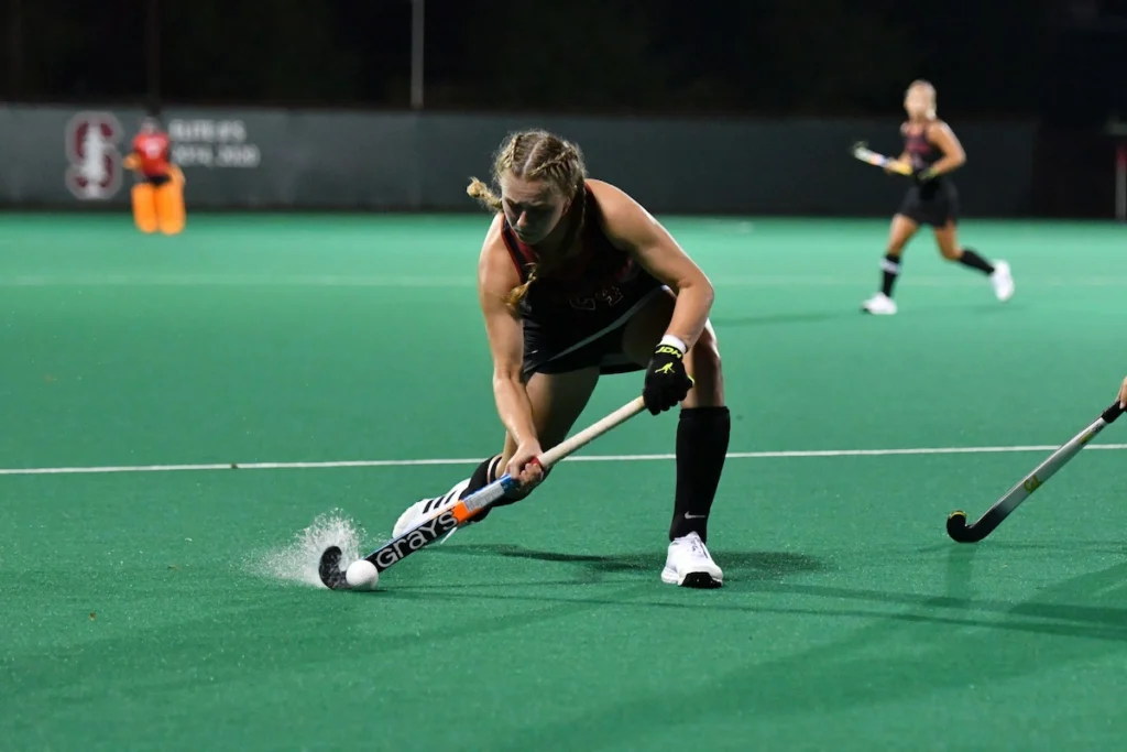 Female hockey player